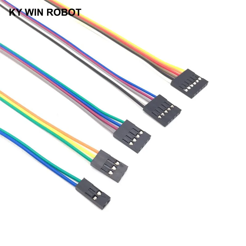 Dupont line 20cm 2.54mm Female to Female 2P/3P/4P/5P/6P/7P/8P/9P/10P/12P Color Breadboard Cable Jump Wire Jumper For Arduino