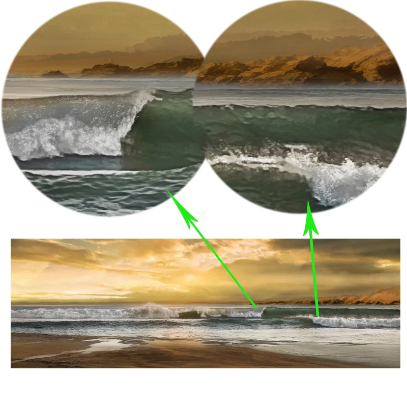 Abstract Seascape Oil Painting Posters and Prints Wall Art Canvas Painting Wave and Beach Picture for Living Room Decor No Frame - Image 6