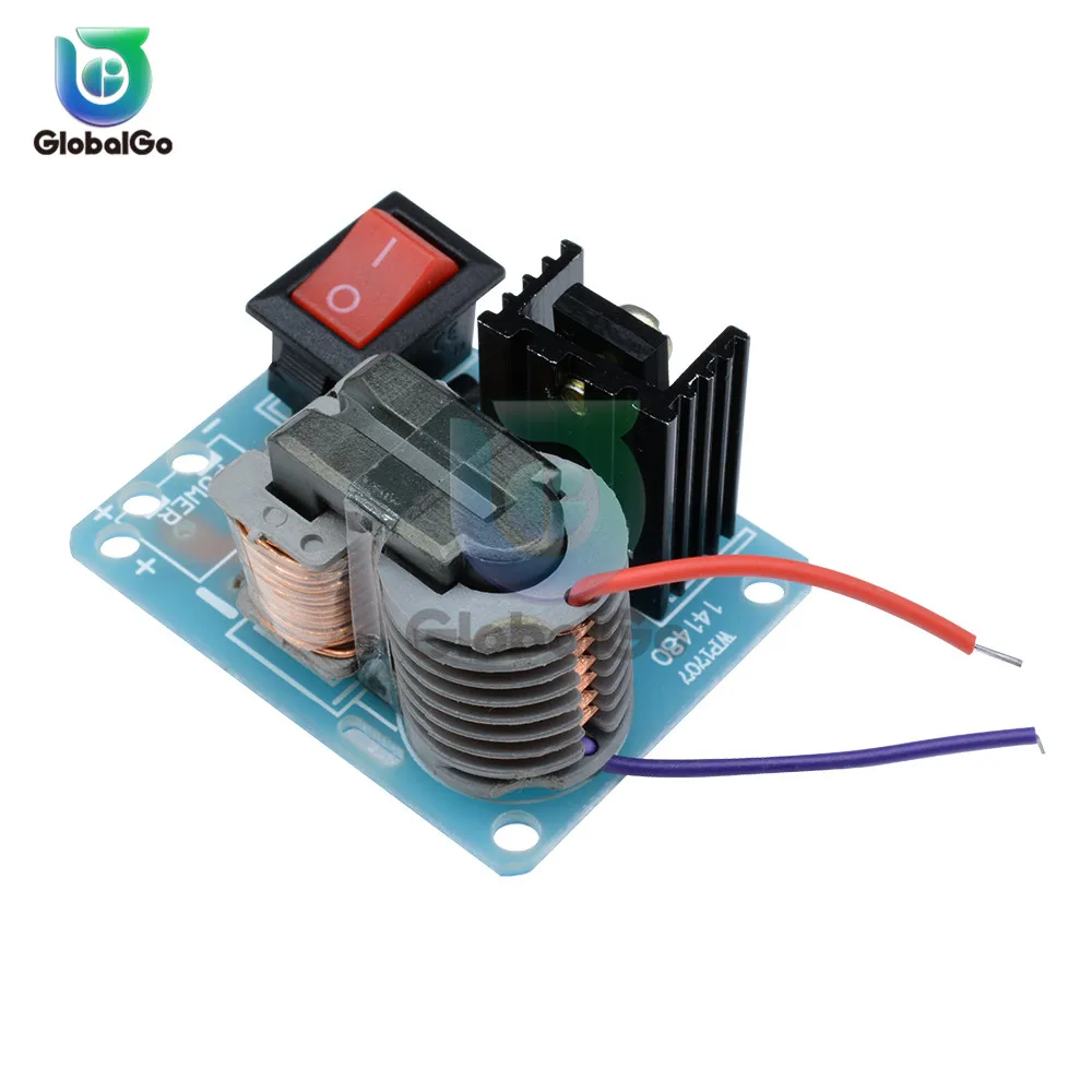 Generador de ignición de arco de voltaje, inversor Boost Step Up 18650, transformador Suite 3,7 V de alta frecuencia, 15KV CC