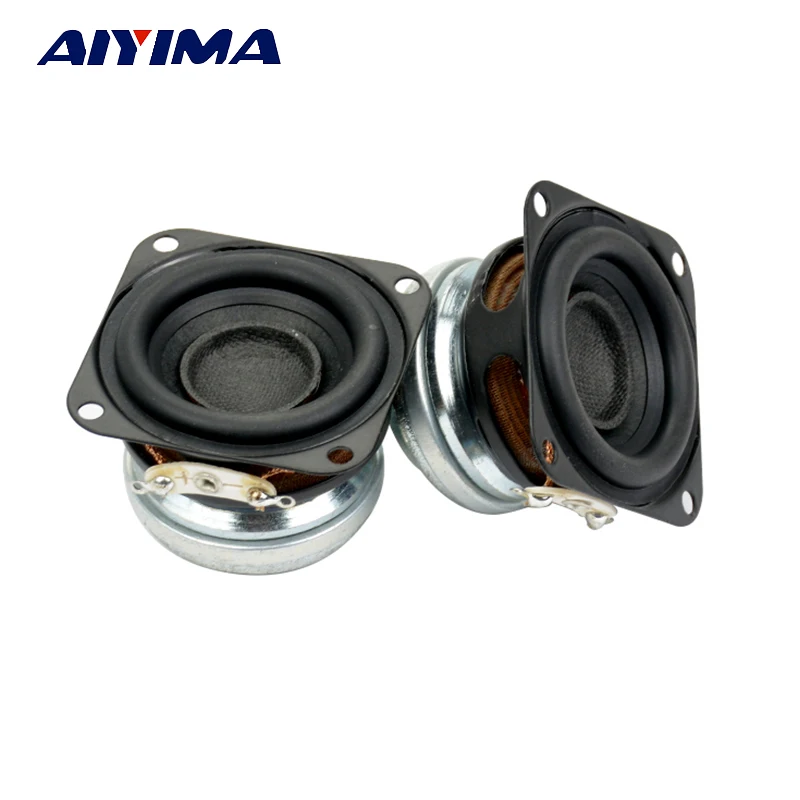 AIYIMA 2Pcs 1.5 Inch Portable Audio Speakers 4 Ohm 10 W Full Range Loudspeaker DIY Bluetooth-compatible Speaker Sound System