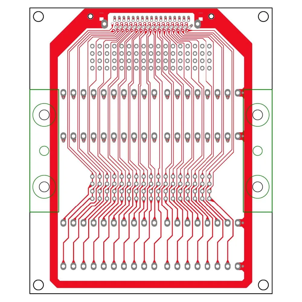 Electronics-Salon 68-Pin VHDCI DSUB SCSI-5 Screw Terminal Block Breakout Board.