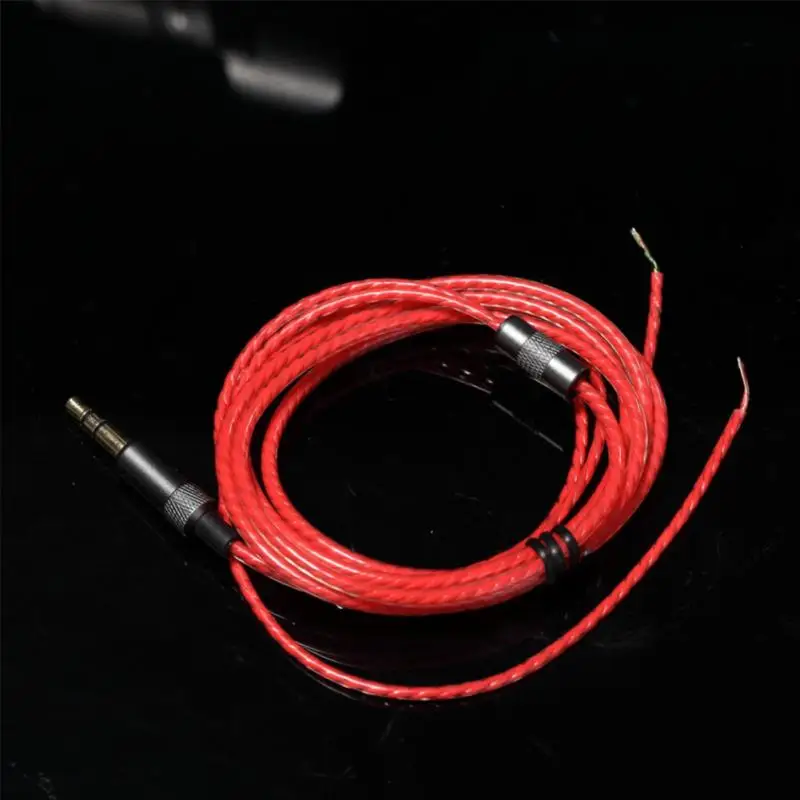 New Earphone Audio Cable 1.2M Silver-coated Copper Wire Earphone Maintenance Wire for DIY Replacement Headphone Audio Cable #20