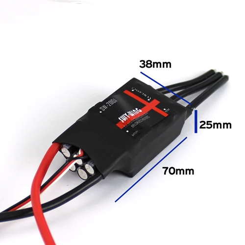 Skywing 200A Brushless ESC with 5V/3A BEC for for Fixed-wing RC Airplane