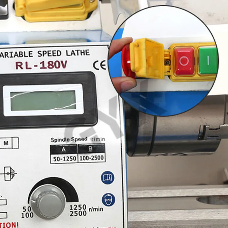 180V CNC multi-function lathe Bead machine All metal gear Precision Machining Stepless speed regulation