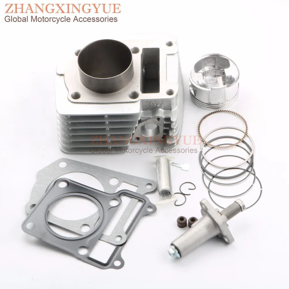 

57.4MM Big Bore Cylinder Barrel & Piston Kit& Tensioner for Yamaha XTZ 125 YBR125 XT125R XT125X Upgrade To 150cc