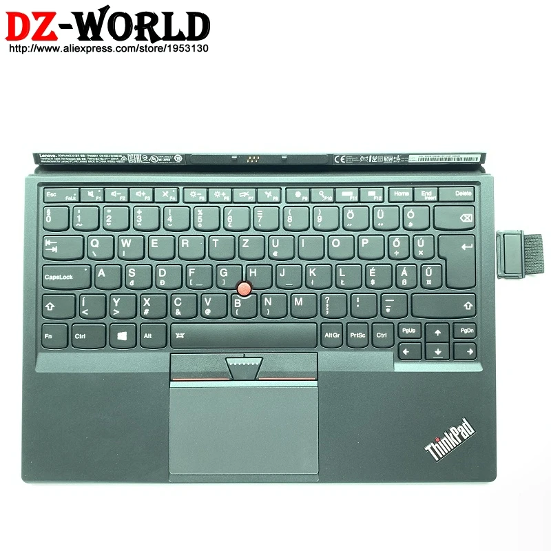 

New black HU Hungary backlit keyboard for Lenovo Thinkpad X1 Tablet 1st Gen 20GH 20GG tablet laptop 01HX715 01AW615 TP00082K1