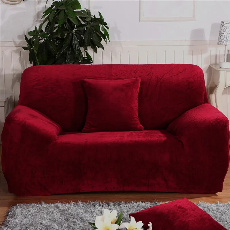 Thickening Plus Velvet Elastic Fabric Sofa Cover, All-Inclusive Fashion Sofa Cover ,Elastic  Slip-Resistant Sofa Cover