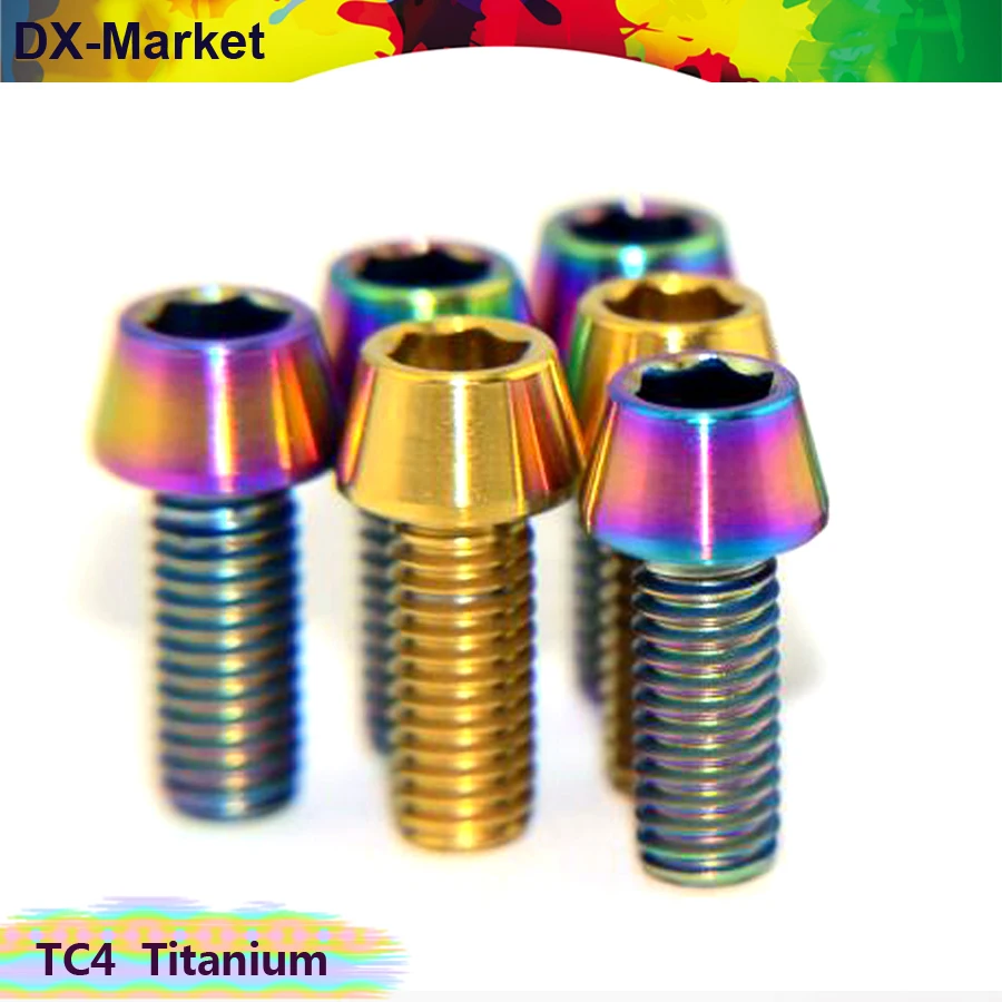 

m5 m6 m8 m10 conical head titanium screw ,titanium hex socket head cap screw , gr5 titanium bolt