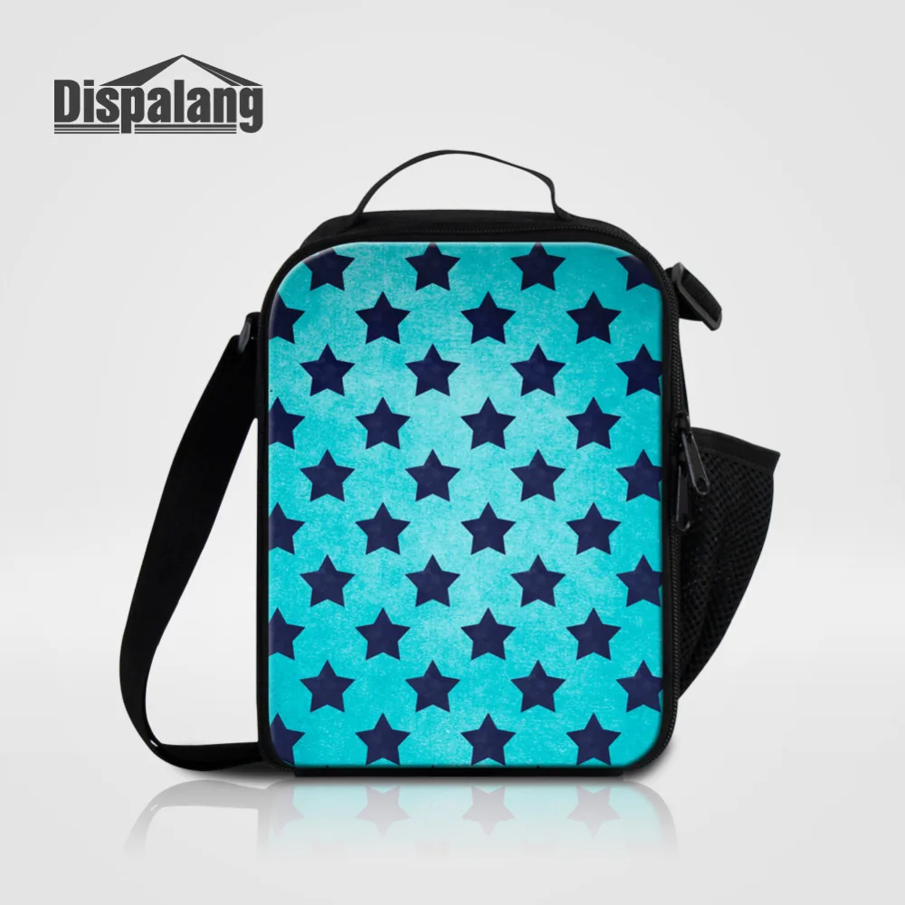 

Dispalang Stars Print Lunch Bag For Kids Striped Children Insulated Thermal Cooler Bag Girls Boys Lunch Box Small Picnic Bag