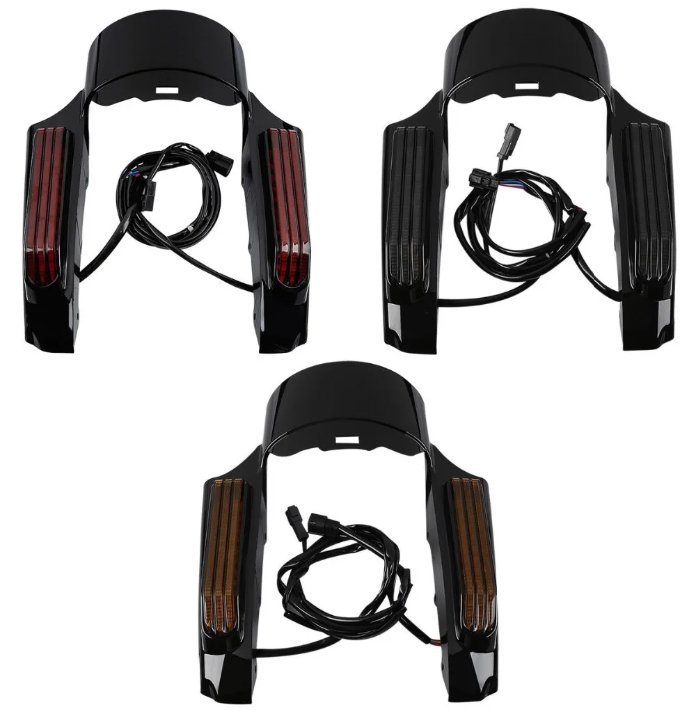 

Motorcycle LED Light Rear Fender Fascia Set For Harley Touring Electra Glide Road Glide Street Glide 2014-2024