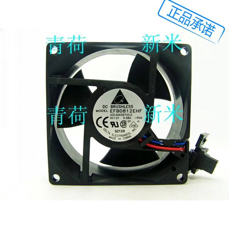 

USED DELTA EFB0812EHF-F00 8CM 8032 12V 0.68A server cooling fan