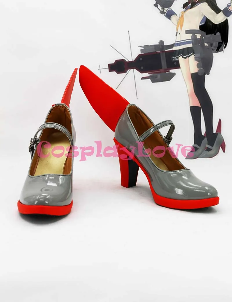 Neueste Maß Anime Kantai Sammlung Japanischen Destroyer Isokaze Cosplay Schuhe Lange Stiefel Für Halloween Weihnachten Festival