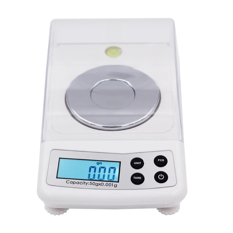 50g 0.001g LCD Digital Jewelry Scales Precision Diamond Laboratory  Balance Medicinal Electronic Gem Carat Weight Counting Scale