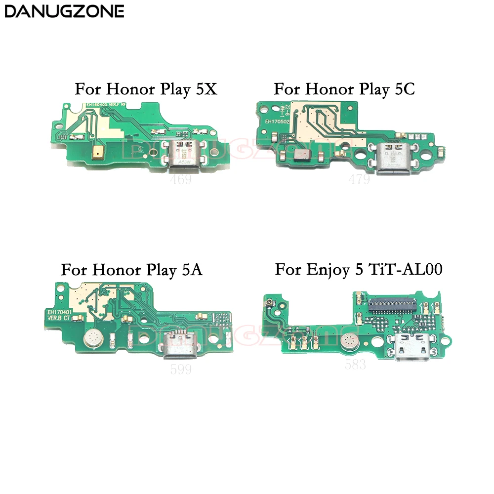 USB Charging Dock Port Socket Jack Plug Connector Charge Board Flex Cable For Huawei Honor Play 5X 5C 5A Enjoy 5