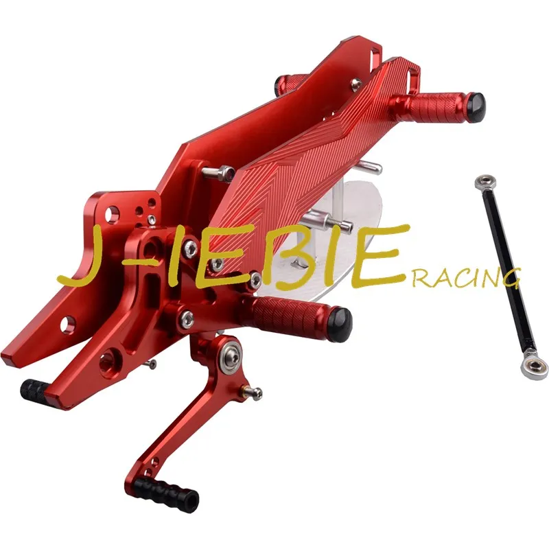 CNC Racing Rearset Adjustable Rear Sets Foot pegs Fit For Kawasaki Z800 2013 2014 2015 RED