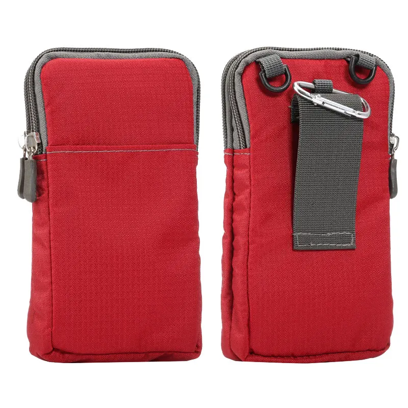 Outdoor 6.0 inch Phone Pouch Wallet Belt Clip Bag for Samsung Galaxy A3 A5 A7 2016 J3 J5 J7 S5 S6 S7 edge Plus Grand Prime Case