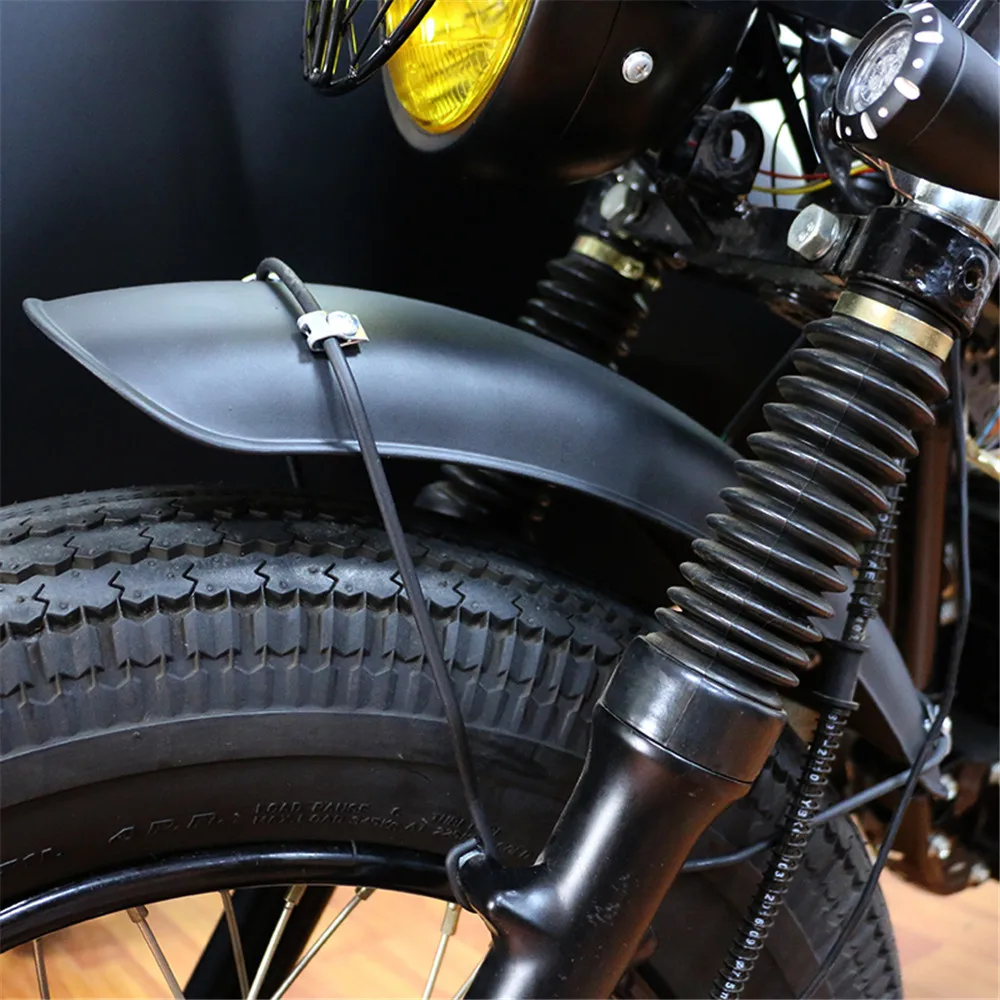 Motorcycle Front Fender Retro Mudguard Cover Black Metal For Harley Bobber Honda CG125 Cafe Racer Chopper Yamaha Tracker