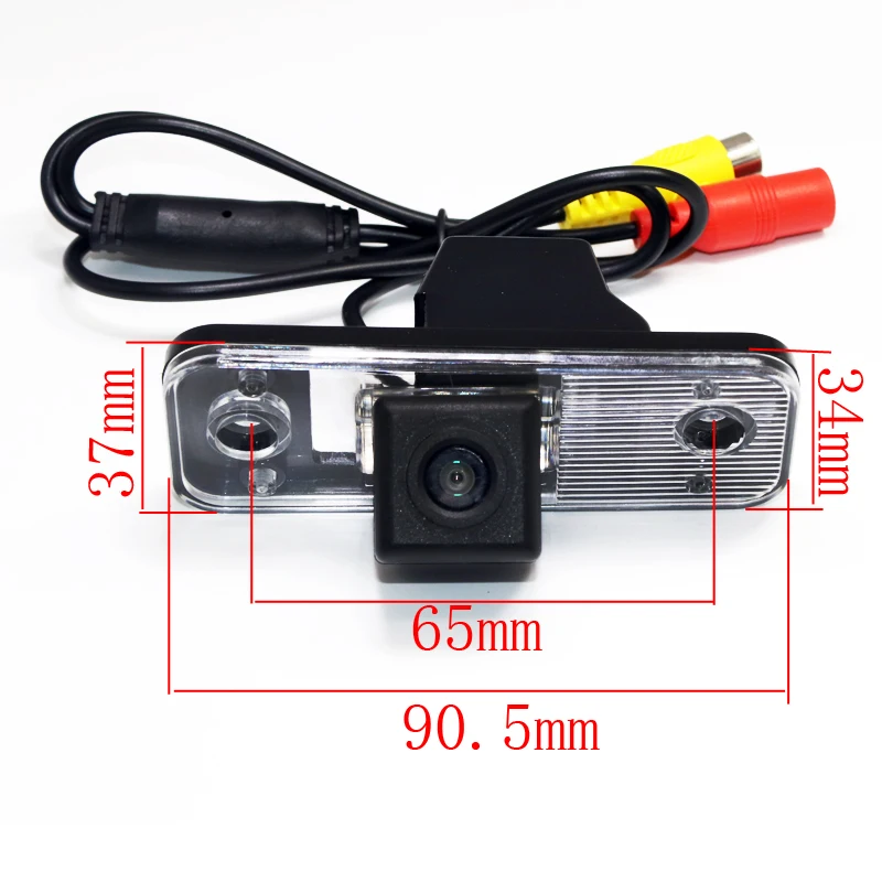 Dynamic Trajectory Tracks car Rear View parking Camera For Hyundai Santa Fe IX45 2001 2002 2003 2004 2005 2006 2007 2008 - 2012