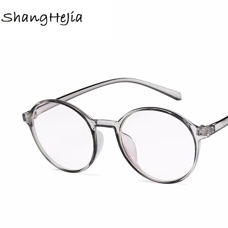 NEW Fashion Women Glasses Frame Men Eyeglasses Frame Vintage Round Clear Lens Glasses Optical Spectacle Frame Transparent