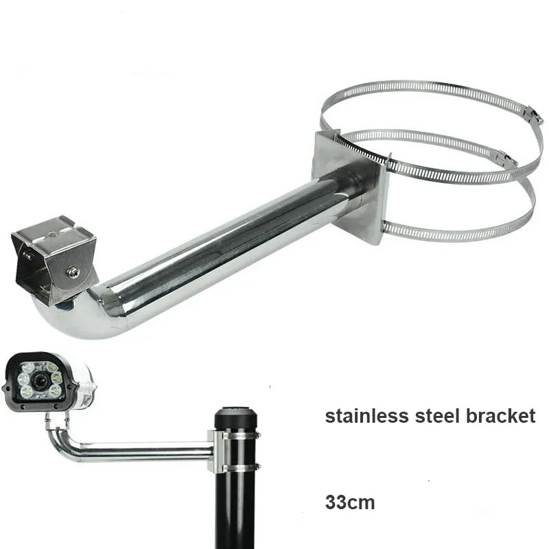 

GZGMET 33cm Stainless Steel Monitoring Bracket Pole Pill Up Pole Parking Carrier Camera Bracket