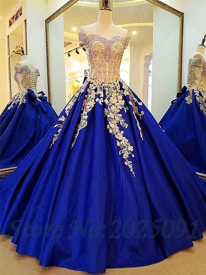 ブルゴーニュquinceaneraのドレス2021ロングパーティーショルダーゴールドアップリケ夜会服スウィート16ドレスvestidosデ15