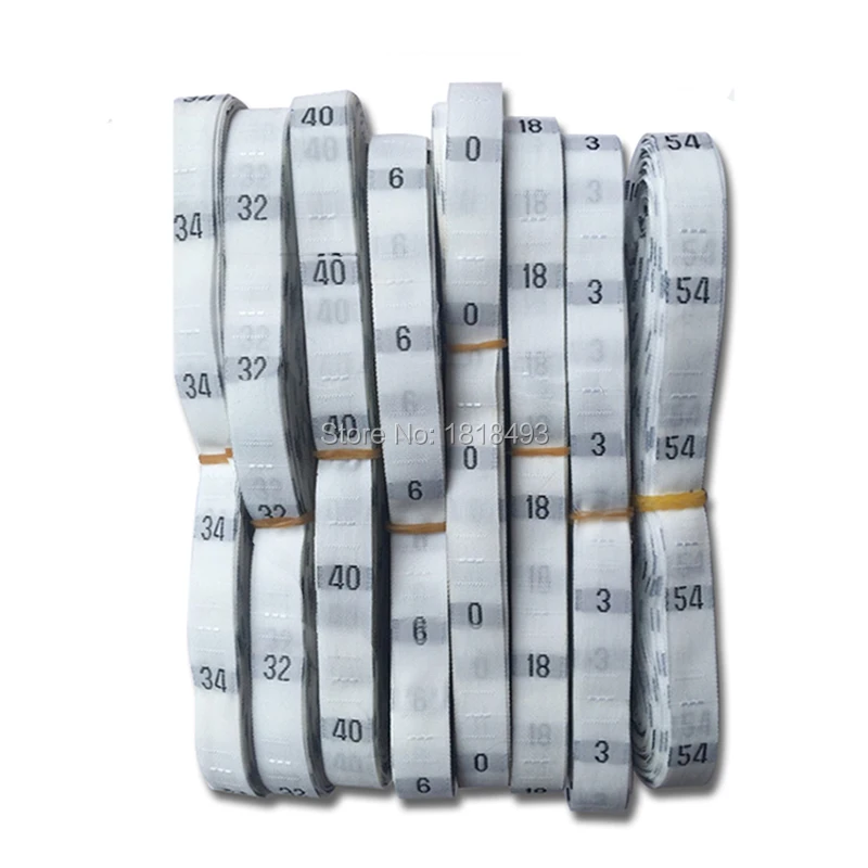 Free shipping GARMENT SIZE LABEL/clothing woven tags/number tags/kids clothing size tags/embroidered size labels 500 pcs a lot