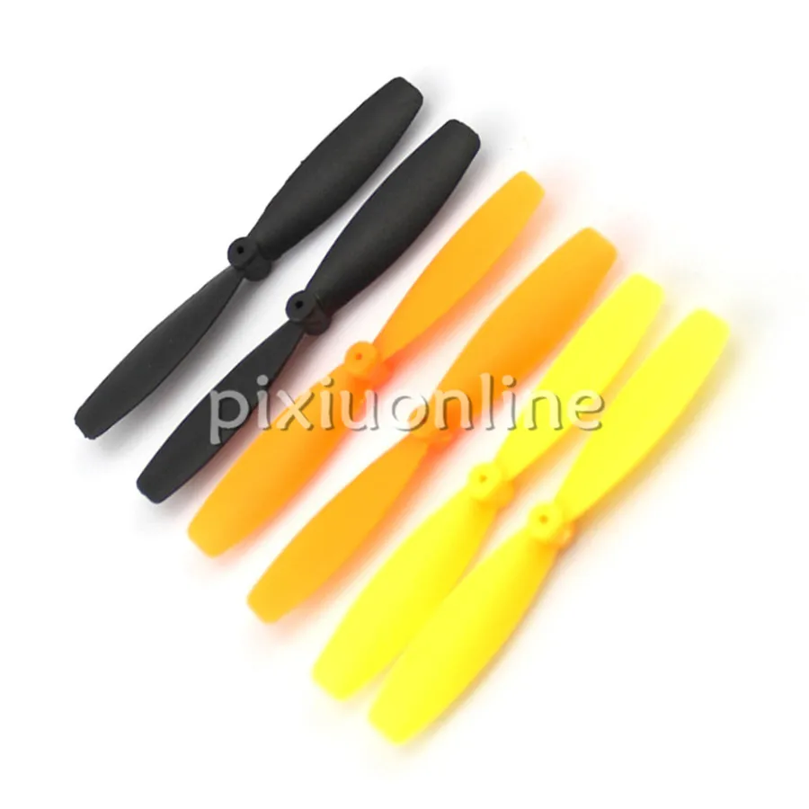 

10pcs/bag J669 Orange/black/yellow 55mm Length Model Aircraft Propeller Axle Hole 1mm Free Shipping Russia