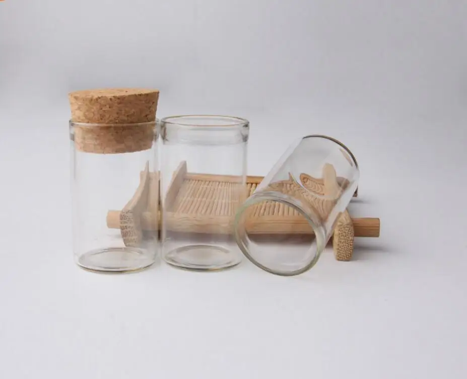 300pc/lot 10ml Glass Tube With Cork 10cc Tube Glass Bottle,Cork Stoppered Vials for beads Display