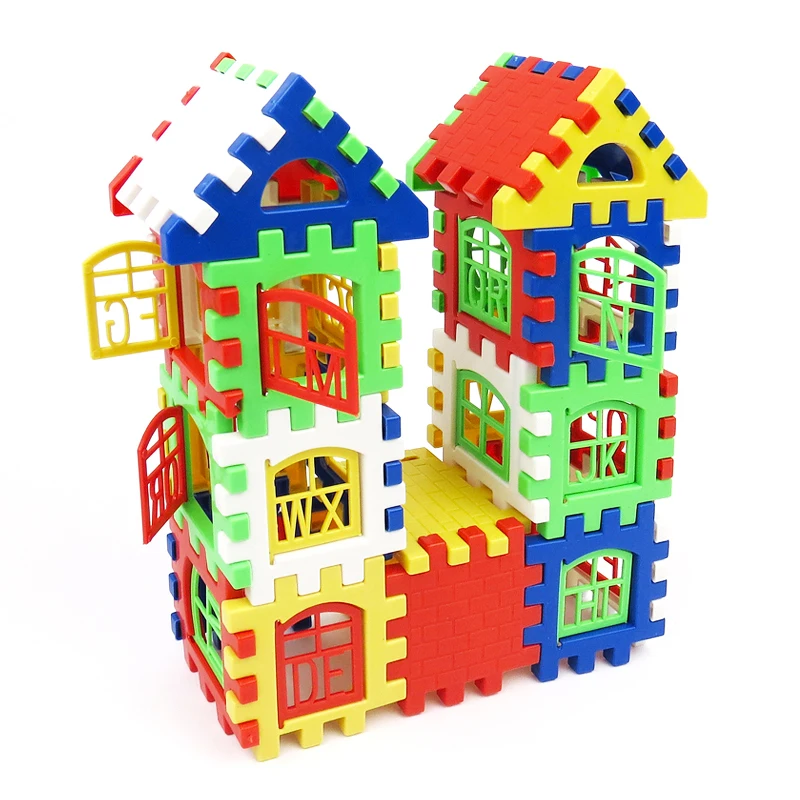 

24Pcs/Set Baby Kids House Building Blocks Construction Toys For Children Educational Learning Construction Developmental Toy Set