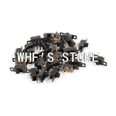 

30 шт. Вкл/на 3 Pin 2 позиции переключающий мини панель ползунковый Переключатель SS12F1-G3 постоянного тока с алюминиевой крышкой, 50В 1A