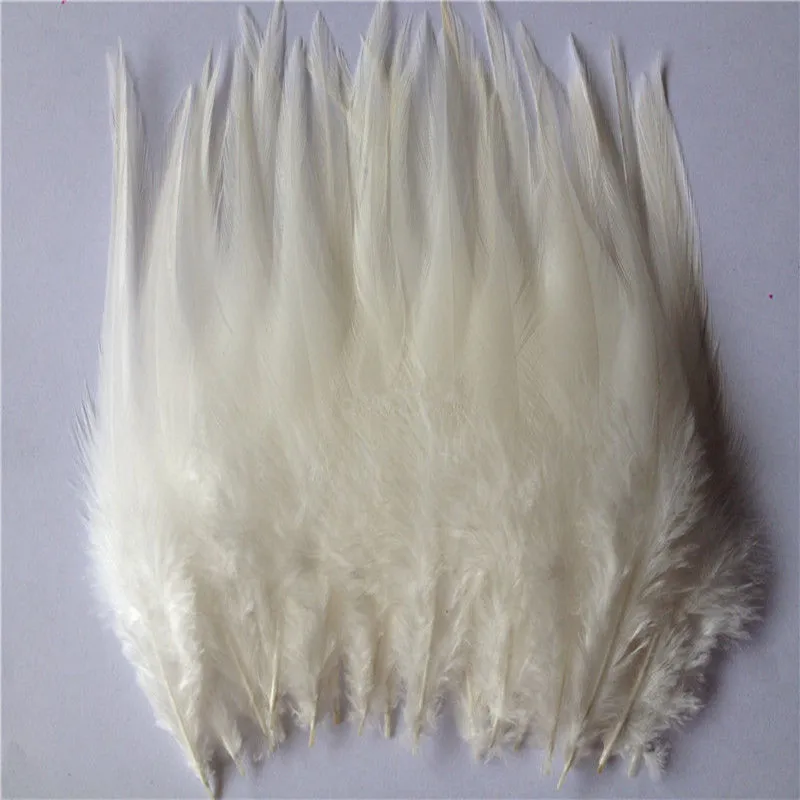 Wholesale hot 20 pretty 4-6 inches / 10-15cm beige Pheasant neck feathers DIY clothing hat decoration