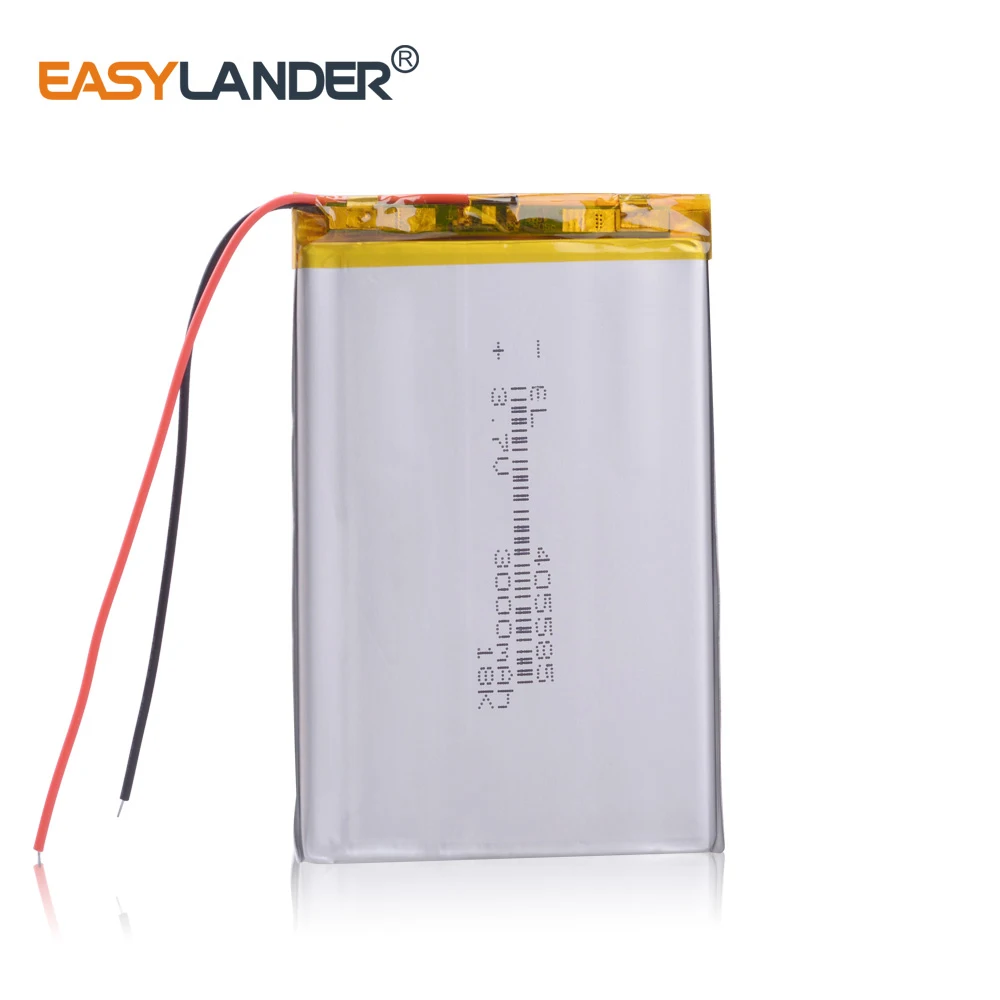 3.7V 405585 3000mAh Rechargeable Lithium Li-ion Polymer Battery For Tablet Pc