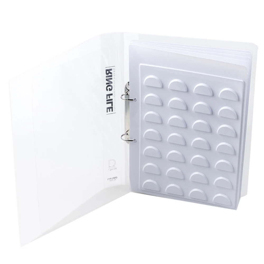 70pairs White Eyelash Storage Book Makeup Display Container Eyelashes Sample Catalog Grafting Eyelash Eyelashes Display Card