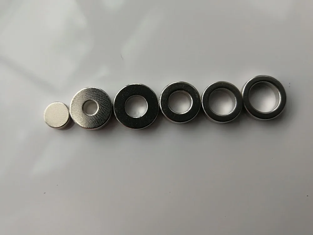 10PCS solid/hollow magnet encoder AS5048a AS5600 Gimbal motor strong magnetic ring standard 6X2.5/9.5X5X3/12X6X3mm