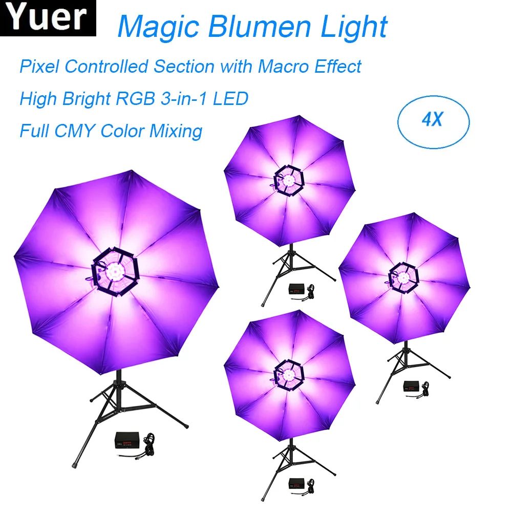 

LED 114Pcs 0.2W DMX512 Magic Blumen Light High Bright RGB 3in1 Lights DJ Disco club Stage Light Effect Umbrella colours Lamp