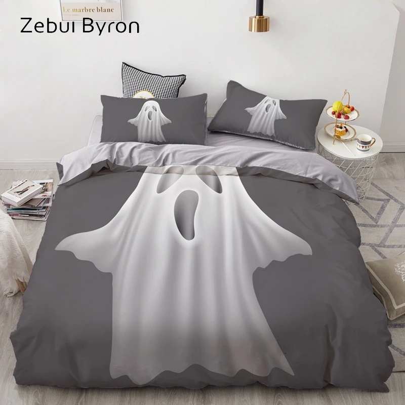 3D Print Duvet Cover Set Custom/Europe/USA,Bedding Set AU Queen/King,Quilt/Blanket Cover Set Halloween Ghosts