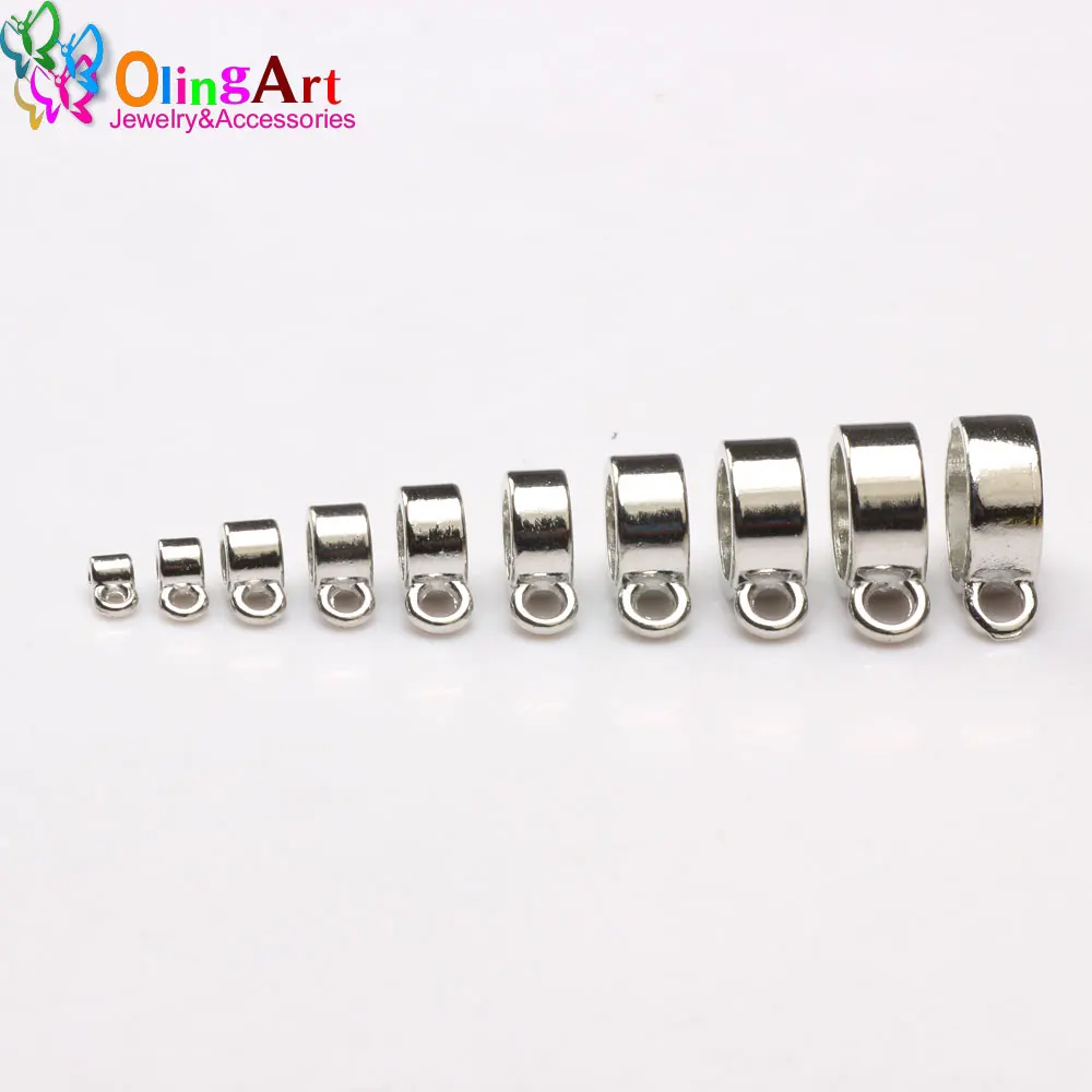 1-10MM KC Gold/Rose Gold/Bronze/Rhodium/Pendant Clip Clasp for Jewelry Making Connector DIY Leather Rope Cord Bracelet Finding