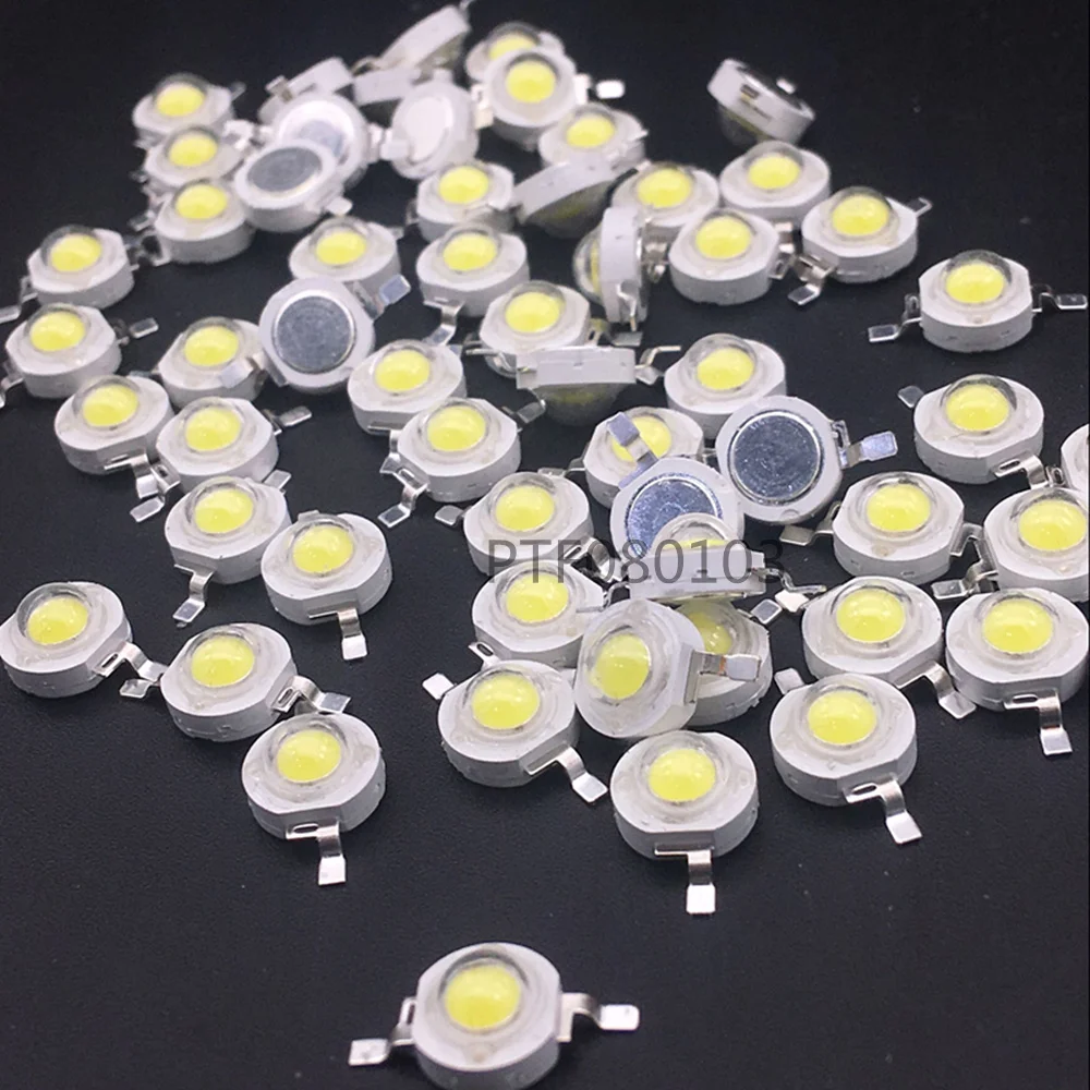 10pcs LED 3 W Diode HIgh Power Beads 3Watt White Light Emitting Diode Brightness White Diodos LED Alta Luminosidad 3w Diodo DIY