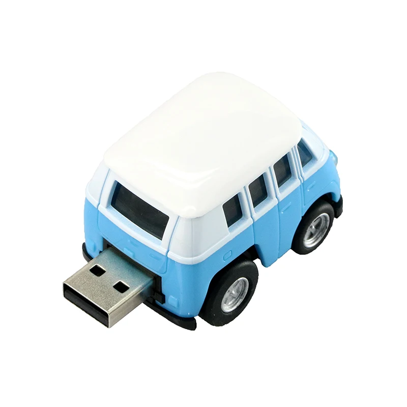 Little Bus Usb Flash Drive Model Mobil Mini 4GB 8GB 16G 32G 64GB Pendrive USB 2.0 Pen Drive Flash Memory Stick Drive Hadiah Cantik