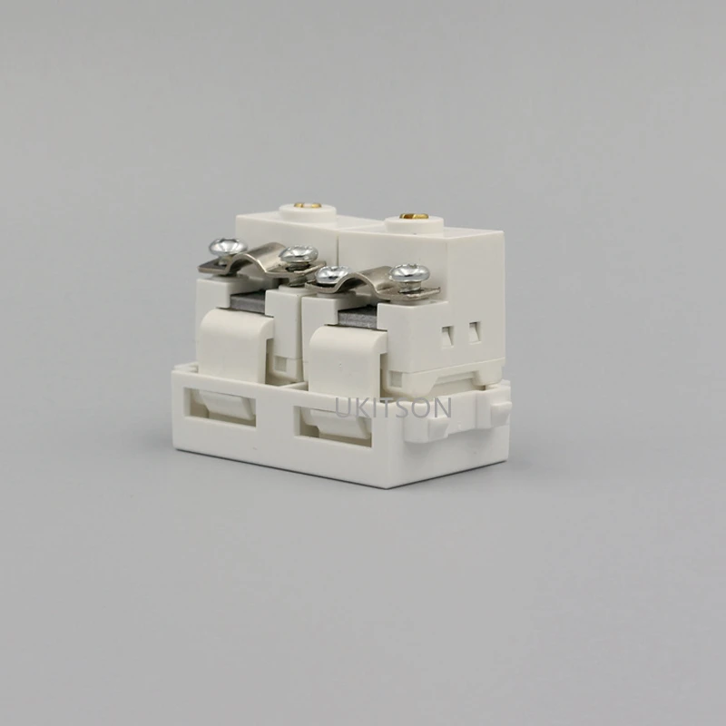 2 منافذ هوائي تلفزيون ، موصل كابل ، مقبس تلفاز ، لون أبيض ، فتحة تلفزيون تناظرية #4