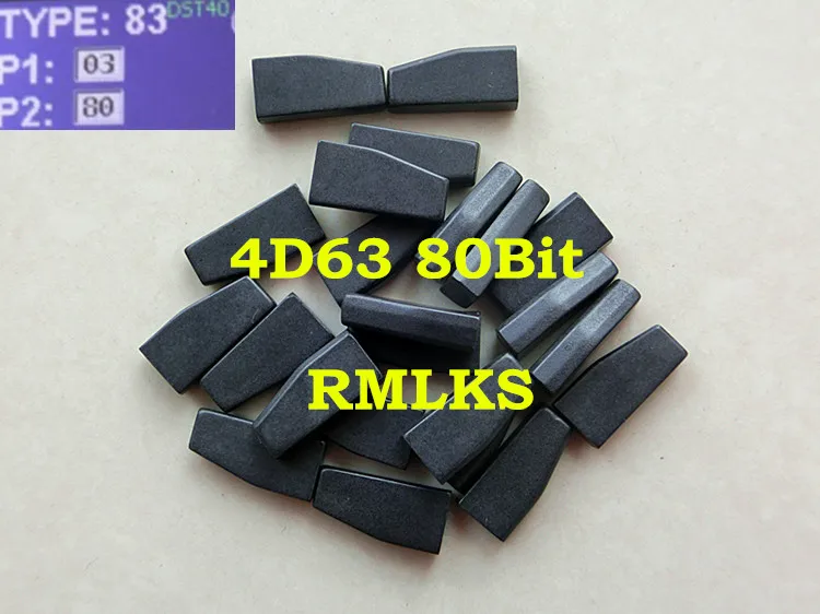 RMLKS High Quality New Transponder Chip ID83 4D63 80Bit 0380 4D63 40Bit Chip Fit For Ford Mazda Transponder Chip