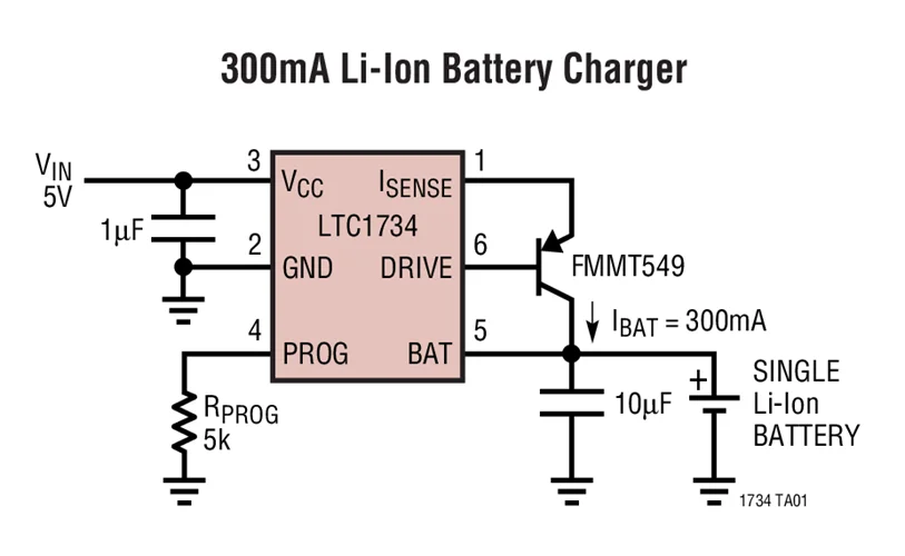 LTC1734ES6-4.2 LTC1734ES6-4.1 LTC1734 LTRG LTHD - Lithium-Ion Linear Battery Charger in ThinSOT