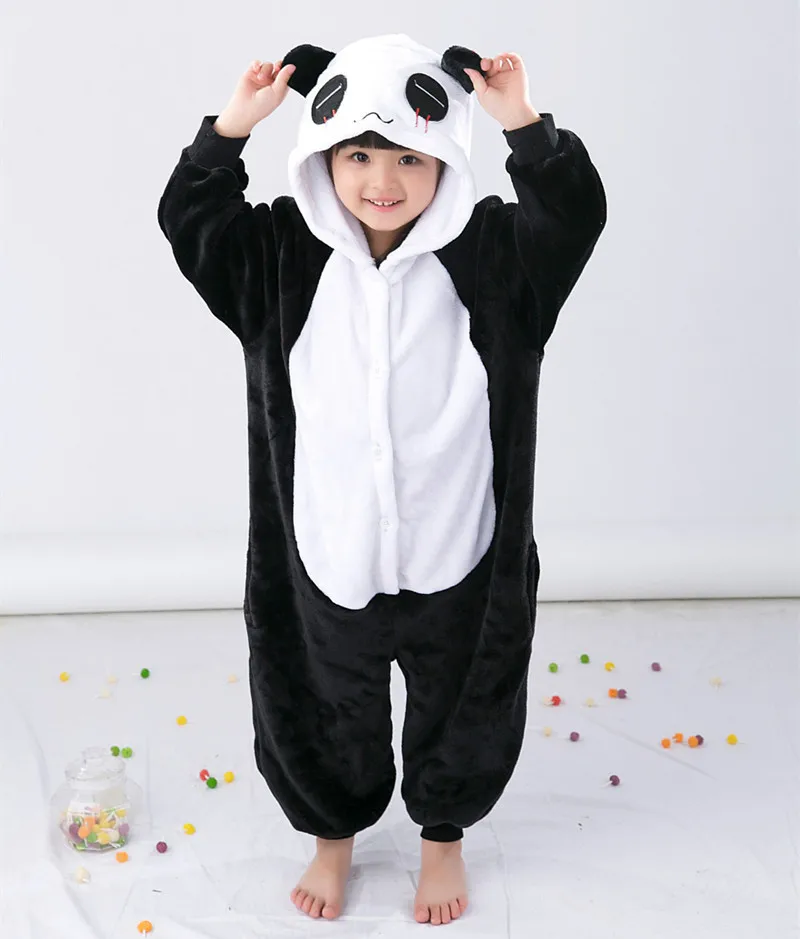 Panda Kigurumi For Children Kids Onesies Pajamas Cosplay Costume Clothing For Halloween Carnival New Year Party