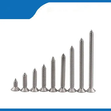 Free shipping 200pcs M4.2*45 304Stainless steel Flat Head Tapping Screw Cross Reccessed Countersunk stainless steel bolts,nails