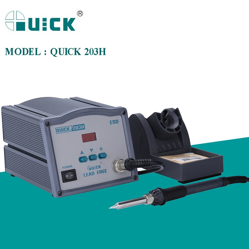 

QUICK 203H 110V/220V High Frequency Soldering Station 90W Intelligent Lead-Free Adjustable Temperature SMD BGA Rework Machine