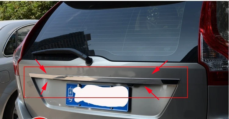 

Высококачественная накладка на заднюю крышку багажника из нержавеющей стали для Volvo XC60 2009-2012 2013