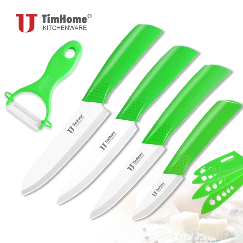 Timhone 5PCS Ceramic Knife Set Kitchen 3