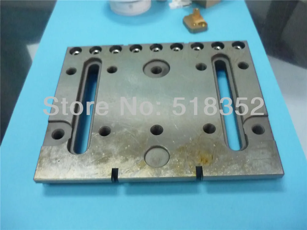 

Jig Tools SUS Type 2 for EDM Wire Cutting Machine Tools W150mmx L120*T15+5mm edm stainless jig tools, edm ternary fixture,Clamp