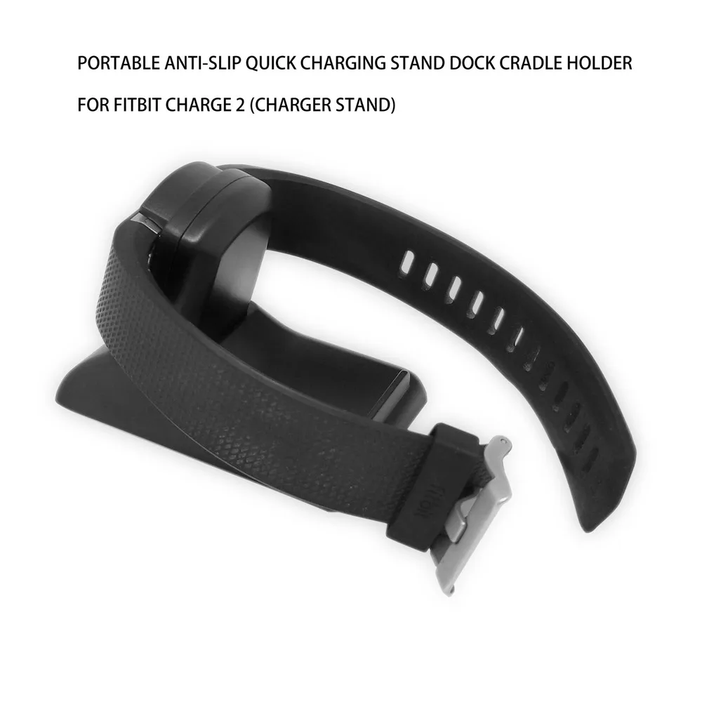USB-зарядное устройство для Fitbit Charge 2, зарядная док-станция, зарядное устройство, держатель для телефона, подставка, пластиковый кронштейн, зажим для часов Fitbit Charge 2