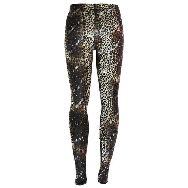 Wysoka talia Leopard Legginsy kobiety odzież sportowa odzież Fitness 2019 Legginsy sexy Legging odzież sportowa spodnie do ćwiczeń